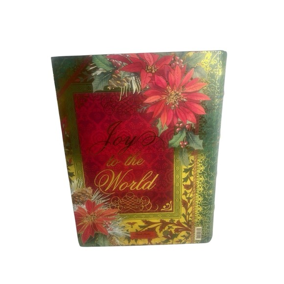 Punch Studio Storage Book Box Christmas Poinsettia 8.5” Gift Storage Trinket - Picture 12 of 14